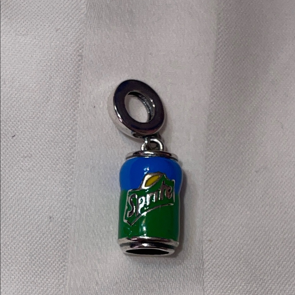 Pandora Sterling Silver 925 Sprite Can Charm Pendant